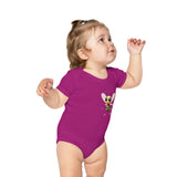 Combed Cotton Baby Bodysuit - Bell