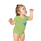 Combed Cotton Baby Bodysuit - Baxterblu