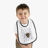 Web Baby Contrast Trim Jersey Bib