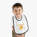 Jak Baby Contrast Trim Jersey Bib