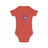 Combed Cotton Baby Bodysuit - Scar