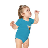 Combed Cotton Baby Bodysuit - Bell