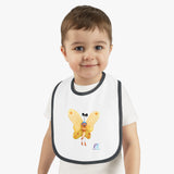 Jak Baby Contrast Trim Jersey Bib