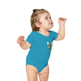 Combed Cotton Baby Bodysuit - Mina