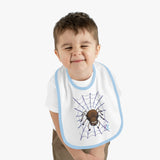 Web Baby Contrast Trim Jersey Bib