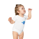 Combed Cotton Baby Bodysuit - Baxterblu