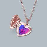 Tig Rose Gold Heart Locket Necklace